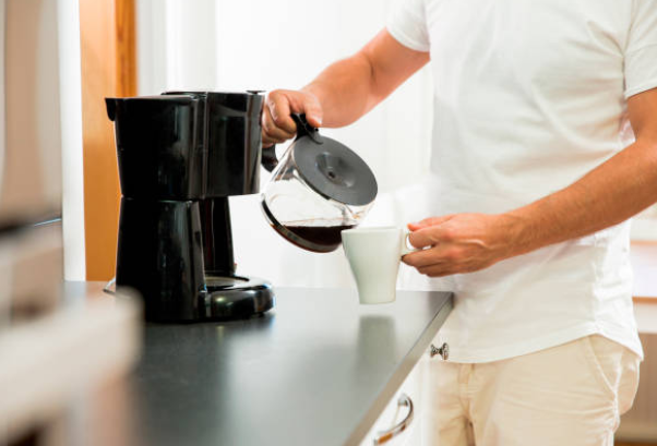 A Man Getting a Coffee
